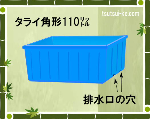 タライ角形 110リットル